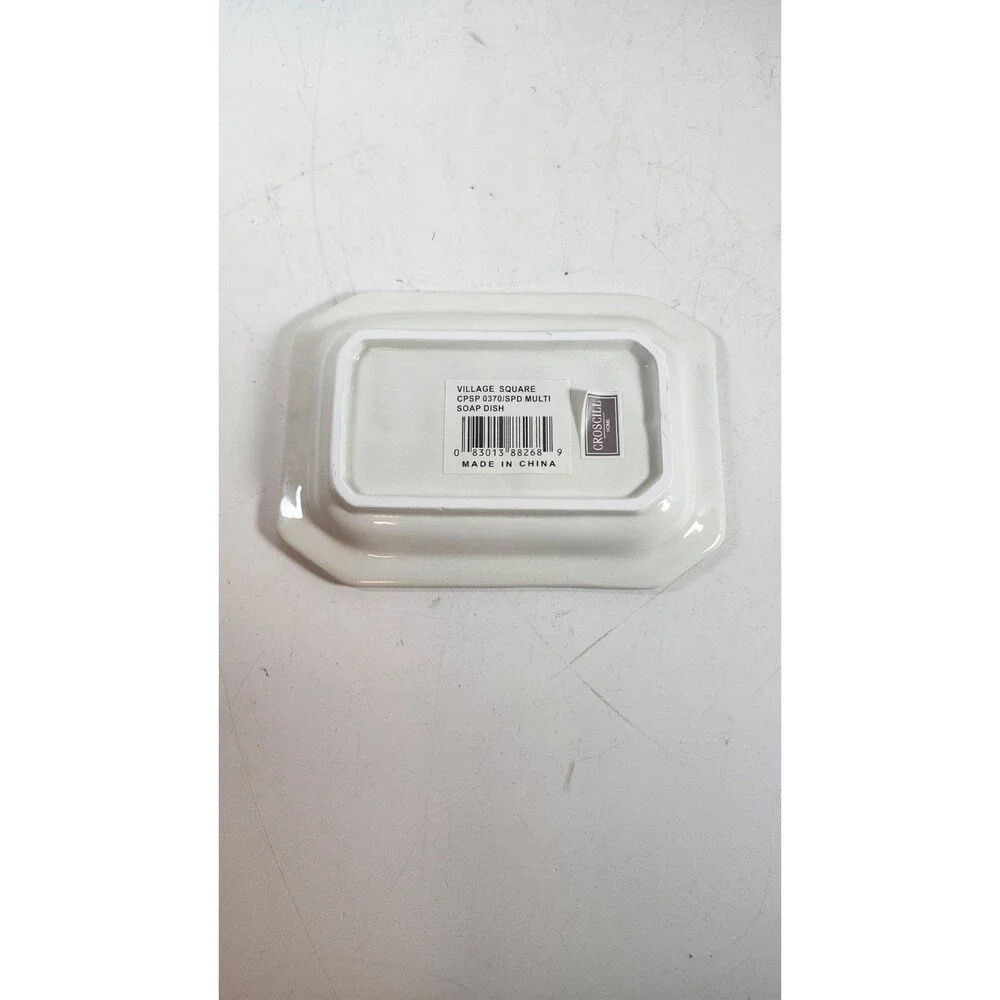 Croscill Village Square Soap Dish Bathroom Accessory New With Tag Multi Use